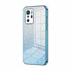 For Xiaomi Redmi Note 10 Pro 5G/Poco X3 GT Gradient Glitter Powder Electroplated Phone Case(Blue) - 1