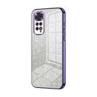 For Xiaomi Redmi Note 11 Global / Note 11S Gradient Glitter Powder Electroplated Phone Case(Purple) - 1