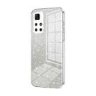 For Xiaomi Redmi Note 11T 5G/Note 11S 5G Gradient Glitter Powder Electroplated Phone Case(Transparent) - 1