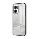 For Xiaomi Redmi Note 11E / Redmi 10 5G Gradient Glitter Powder Electroplated Phone Case(Black) - 1