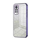 For Xiaomi Redmi Note 11 Pro 4G/5G Global Gradient Glitter Powder Electroplated Phone Case(Purple) - 1