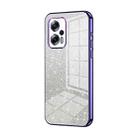 For Xiaomi Redmi Note 11T Pro/Poco X4 GT Gradient Glitter Powder Electroplated Phone Case(Purple) - 1