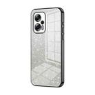 For Xiaomi Redmi Note 11T Pro/Poco X4 GT Gradient Glitter Powder Electroplated Phone Case(Black) - 1