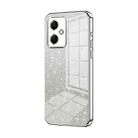 For Xiaomi Redmi Note 12R Pro Gradient Glitter Powder Electroplated Phone Case(Silver) - 1