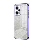 For Xiaomi Redmi Note 12 Pro 5G Gradient Glitter Powder Electroplated Phone Case(Purple) - 1