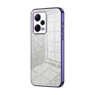 For Xiaomi Redmi Note 12 Pro+  Gradient Glitter Powder Electroplated Phone Case(Purple) - 1