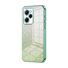 For Xiaomi Redmi Note 12 Pro Speed Gradient Glitter Powder Electroplated Phone Case(Green) - 1