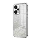 For Xiaomi Redmi Note 12 Turbo/Poco F5 Gradient Glitter Powder Electroplated Phone Case(Silver) - 1