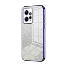 For Xiaomi Redmi Note 12 4G Gradient Glitter Powder Electroplated Phone Case(Purple) - 1