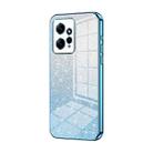 For Xiaomi Redmi Note 12 4G Gradient Glitter Powder Electroplated Phone Case(Blue) - 1