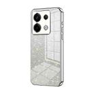 For Xiaomi Redmi Note 13 Pro 5G Gradient Glitter Powder Electroplated Phone Case(Silver) - 1