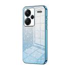 For Xiaomi Redmi Note 13 Pro+ Gradient Glitter Powder Electroplated Phone Case(Blue) - 1