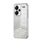 For Xiaomi Redmi Note 13 Pro+ Gradient Glitter Powder Electroplated Phone Case(Silver) - 1