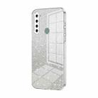 For Xiaomi Redmi Note 8 / Note 8 2021 Gradient Glitter Powder Electroplated Phone Case(Transparent) - 1