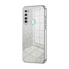 For Xiaomi Redmi Note 8 / Note 8 2021 Gradient Glitter Powder Electroplated Phone Case(Silver) - 1