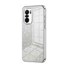 For Xiaomi Redmi K40 / K40 Pro / K40 Pro+ Gradient Glitter Powder Electroplated Phone Case(Silver) - 1
