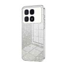 For Redmi K70 Ultra Gradient Glitter Powder Electroplated Phone Case(Transparent) - 1