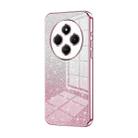 For Redmi 14R Gradient Glitter Powder Electroplated Phone Case(Pink) - 1