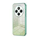 For Redmi 14R Gradient Glitter Powder Electroplated Phone Case(Green) - 1