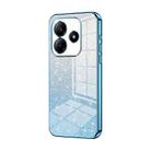 For Redmi Note 14 5G Gradient Glitter Powder Electroplated Phone Case(Blue) - 1