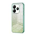 For Redmi Note 14 5G Gradient Glitter Powder Electroplated Phone Case(Green) - 1