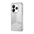 For Redmi Note 14 5G Gradient Glitter Powder Electroplated Phone Case(Silver) - 1