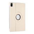 For Lenovo Tab M11 / Xiaoxin Pad 11 2024 360 Degree Rotation Litchi Texture Leather Tablet Case(White) - 3