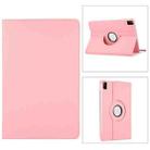 For Lenovo Tab M11 / Xiaoxin Pad 11 2024 360 Degree Rotation Litchi Texture Leather Tablet Case(Pink) - 1