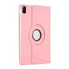 For Lenovo Tab M11 / Xiaoxin Pad 11 2024 360 Degree Rotation Litchi Texture Leather Tablet Case(Pink) - 3