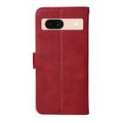 For Google Pixel 8a Classic Calf Texture Flip Leather Phone Case(Red) - 3