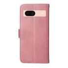 For Google Pixel 8a Classic Calf Texture Flip Leather Phone Case(Rose Gold) - 3