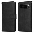 For Google Pixel 9 Pro Classic Calf Texture Flip Leather Phone Case(Black) - 1