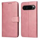 For Google Pixel 9 Pro Classic Calf Texture Flip Leather Phone Case(Rose Gold) - 1