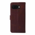 For Google Pixel 9a Classic Calf Texture Flip Leather Phone Case(Brown) - 3