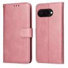 For Google Pixel 9a Classic Calf Texture Flip Leather Phone Case(Rose Gold) - 1