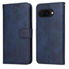 For Google Pixel 9a Classic Calf Texture Flip Leather Phone Case(Blue) - 1