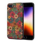 For iPhone SE 2022 / SE 2020 Four Seasons Flower Language Series TPU Phone Case(Spring Green) - 1