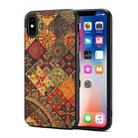 For iPhone XS / X Four Seasons Flower Language Series TPU Phone Case(Autumn Yellow) - 1