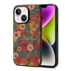 For iPhone 14 Four Seasons Flower Language Series TPU Phone Case(Spring Green) - 1