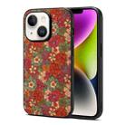 For iPhone 14 Four Seasons Flower Language Series TPU Phone Case(Summer Red) - 1