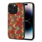 For iPhone 14 Pro Four Seasons Flower Language Series TPU Phone Case(Summer Red) - 1