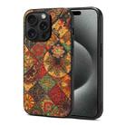 For iPhone 15 Pro Max Four Seasons Flower Language Series TPU Phone Case(Autumn Yellow) - 1