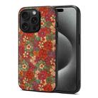 For iPhone 15 Pro Four Seasons Flower Language Series TPU Phone Case(Summer Red) - 1