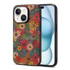 For iPhone 15 Four Seasons Flower Language Series TPU Phone Case(Spring Green) - 1