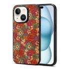 For iPhone 15 Four Seasons Flower Language Series TPU Phone Case(Summer Red) - 1