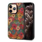 For iPhone 11 Pro Four Seasons Flower Language Series TPU Phone Case(Spring Green) - 1