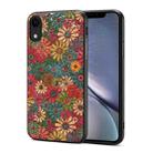 For iPhone XR Four Seasons Flower Language Series TPU Phone Case(Spring Green) - 1