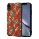 For iPhone XR Four Seasons Flower Language Series TPU Phone Case(Summer Red) - 1