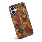 For iPhone 16 Four Seasons Flower Language Series TPU Phone Case(Autumn Yellow) - 3