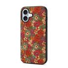 For iPhone 16 Plus Four Seasons Flower Language Series TPU Phone Case(Summer Red) - 1